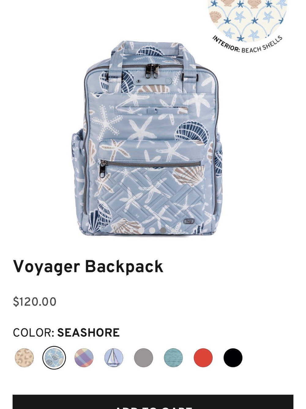 Lug Voyager Backpack - NWT
Color-: Seashore
